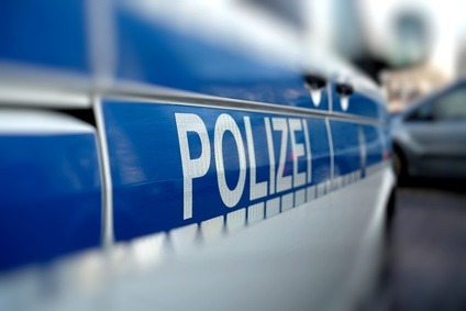 Nahaufnahme streifenwagen