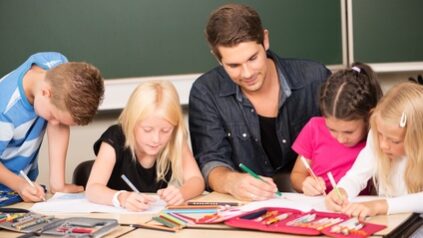 Lehrer in der Schule