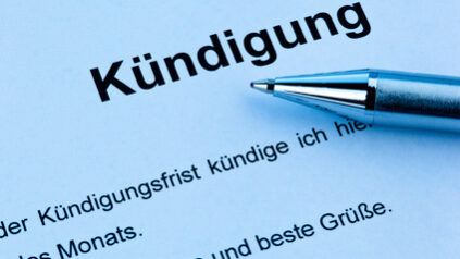 Eine Kündigung