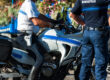 Polizist auf einem Motorrad