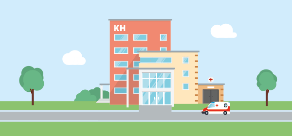 Krankenhaus von außen - Stationäre Leistungen in der PKV